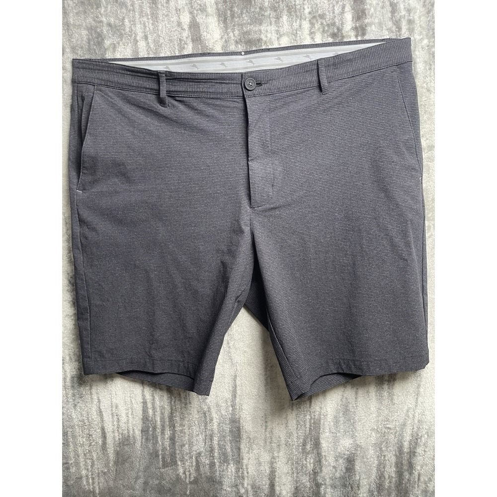 Tommy Bahama Men's Dark Gray Golf Shorts 40 Inseam 10 Grip Waist Cotton Blend